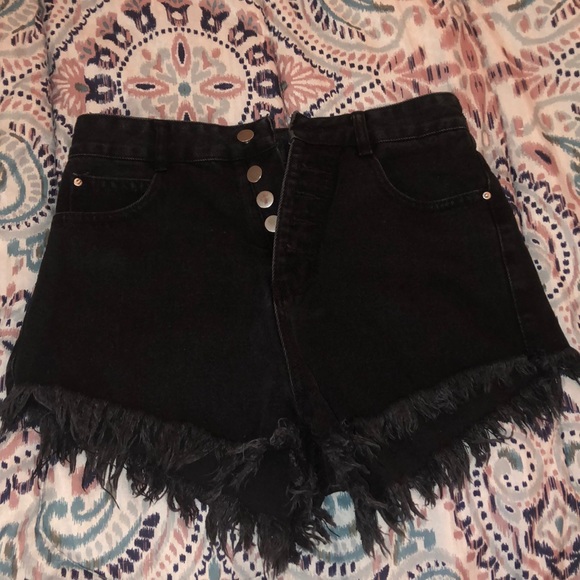 Black Shein Shorts NWOT - Picture 1 of 3
